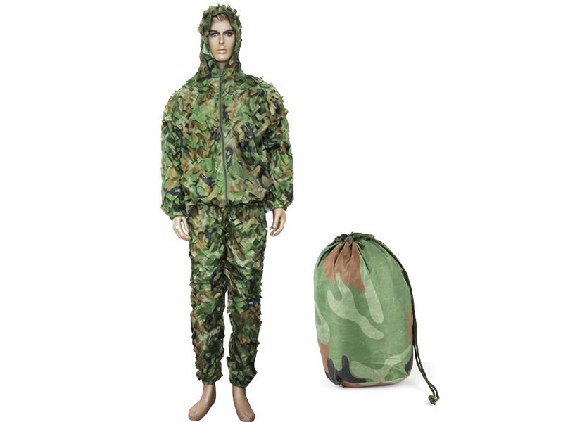 Big Foot Ghillie Suit Leaflike Camouflage Woodland