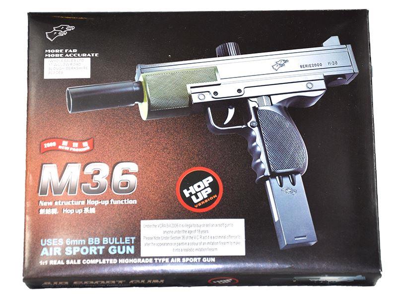 Double Eagle M36 Sub Machine Spring Rifle 1:1 Scale (Blue)