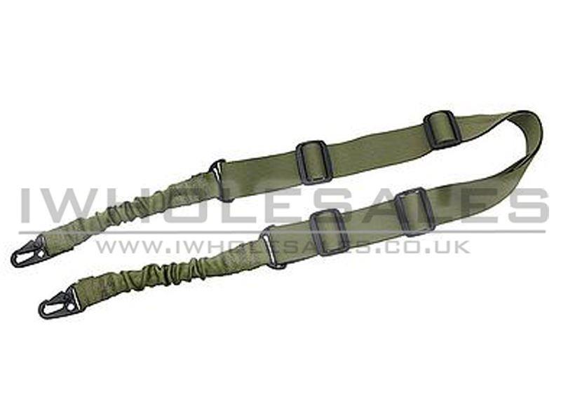Tactical Gun Sling (2 PKT - Bungee) (Green)