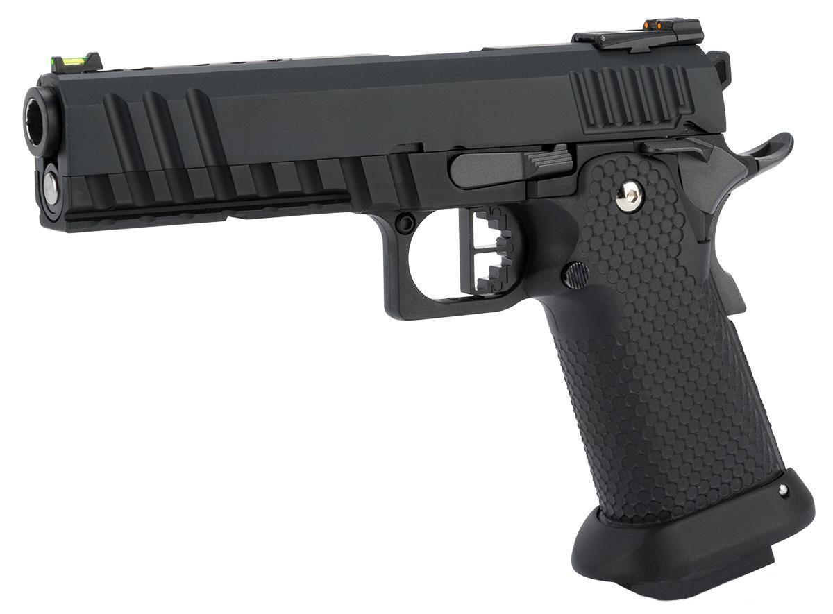Armorer Works Custom Black Ace Hi-Capa GBBP (Full Black Slide - Black Frame - Black Barrel - AW-HX2003)
