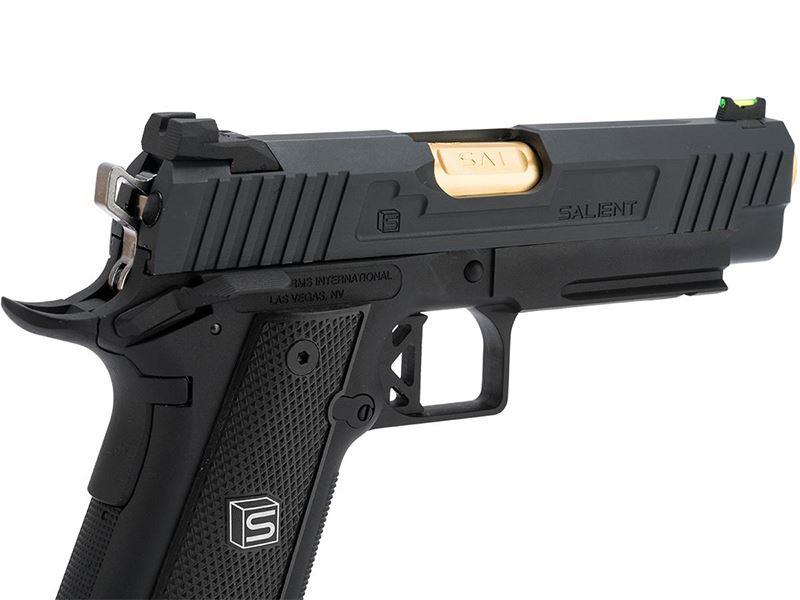 Salient Arms International by EMG 2011 DS 4.3 Gas Pistol (Gold Barrel - Black - 4.3)