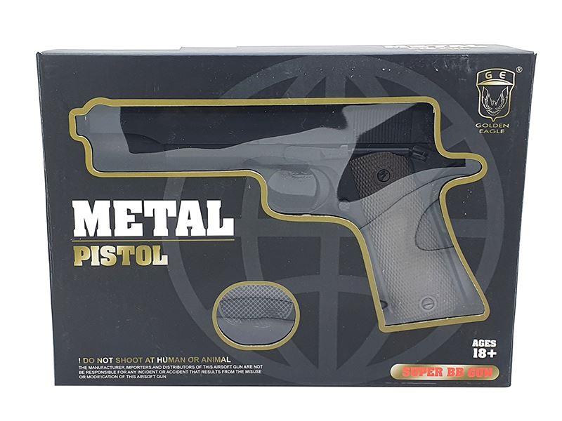 Golden Hawk 1911 Series Heavy Pistol (1:1 Scale - Full Metal - Black)