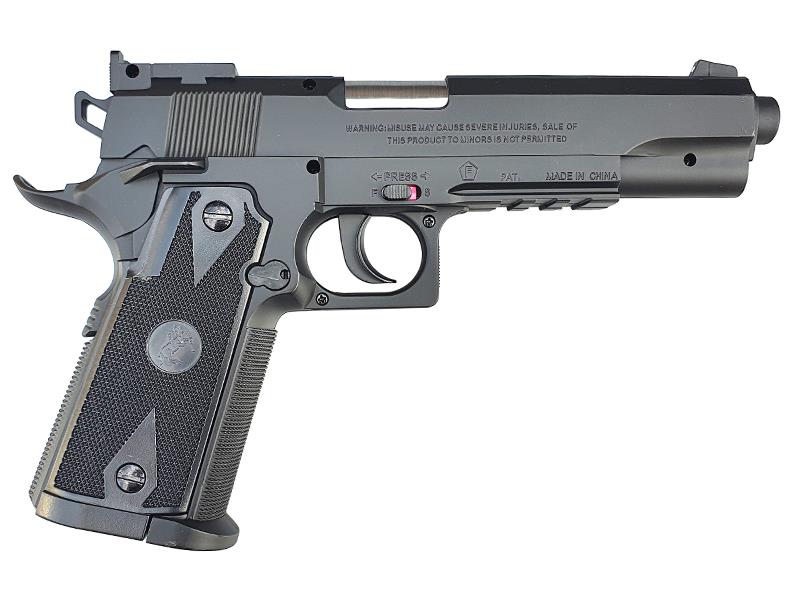 Colt 1911 Co2 Fixed Slide NBB Pistol (Black- Cybergun - 180306 )