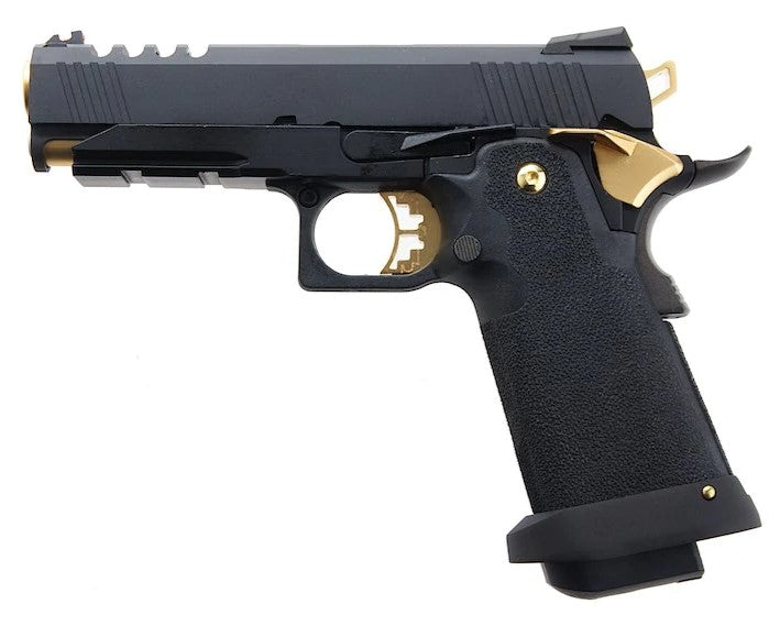 Armorer Works Custom 4.3 Hi-Capa GBBP (Gold - Black Frame - AW-HX2711)