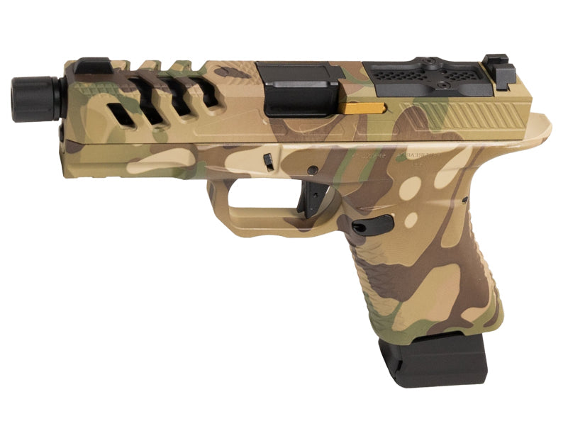 F1 Firearms BSF19 Gas Blowback Pistol by EMG/APS (Green Gas - Full Metal - Multicam - BSF-19MC-T)