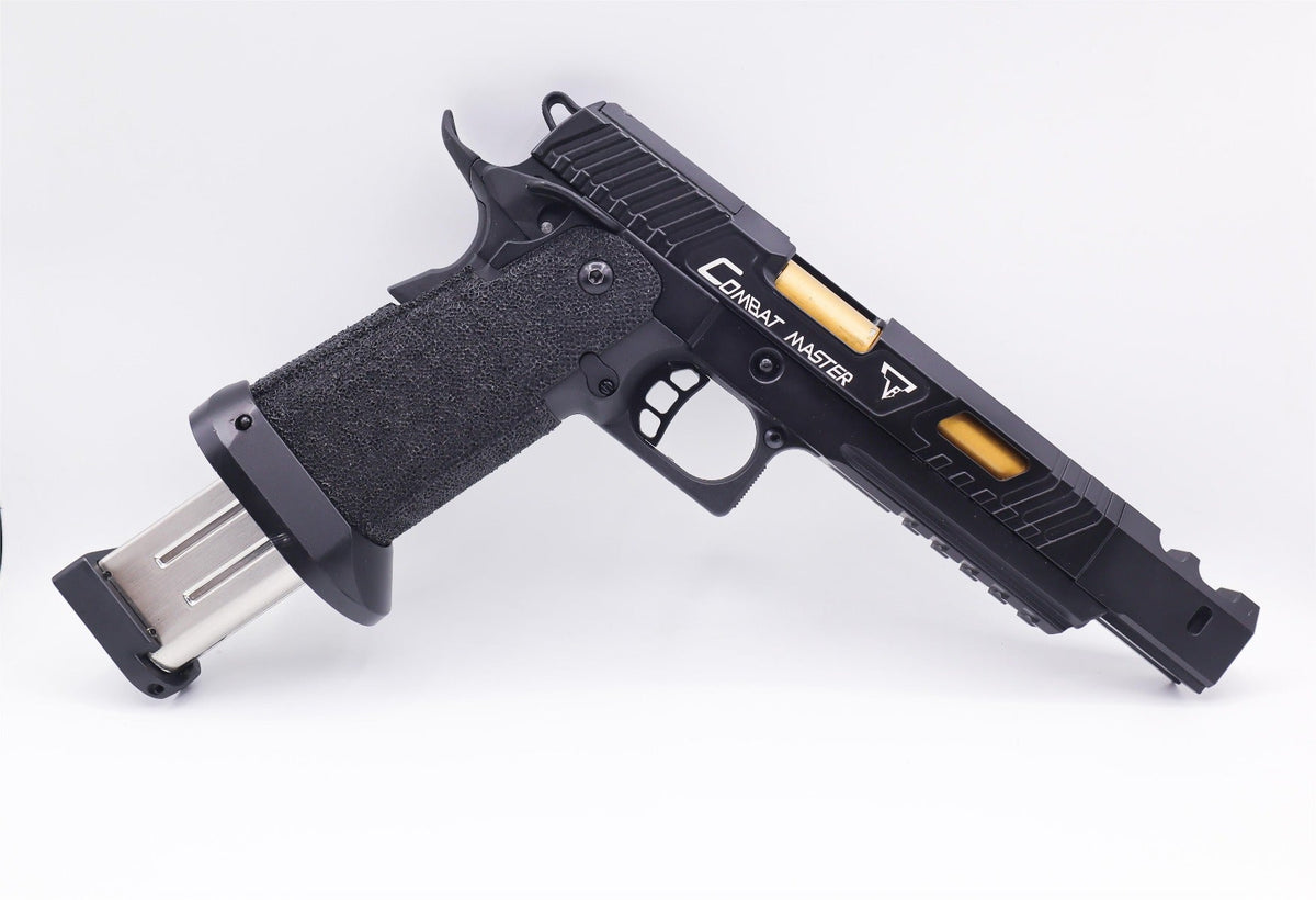Jag Precision x Taran Tactical International Combat Master ALPHA Hi-Capa GBBP (R601-3 - Black)