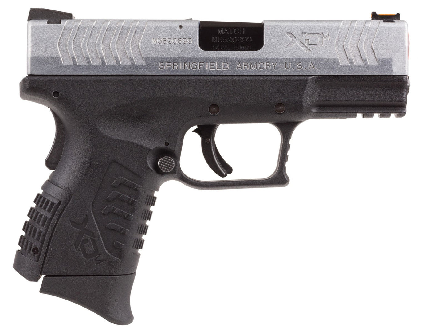 Springfield Armory XDM 3.8 Compact Gas Blowback Pistol (by WE - Silver/Black - SA-XDM38GBB6-SB)