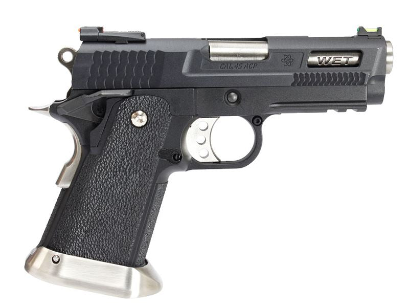WE HI-CAPA 3.8 Brontosaurus GBB Pistol (Black Silde)