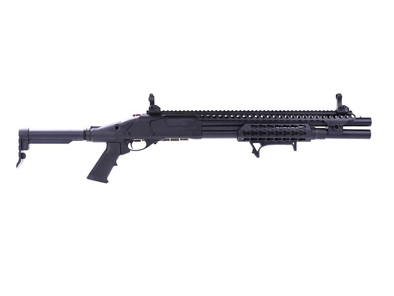 Golden Eagle M870 Keymod Tri-Shot Gas Pump Action Shotgun (Long - Black - M8875 - V2)