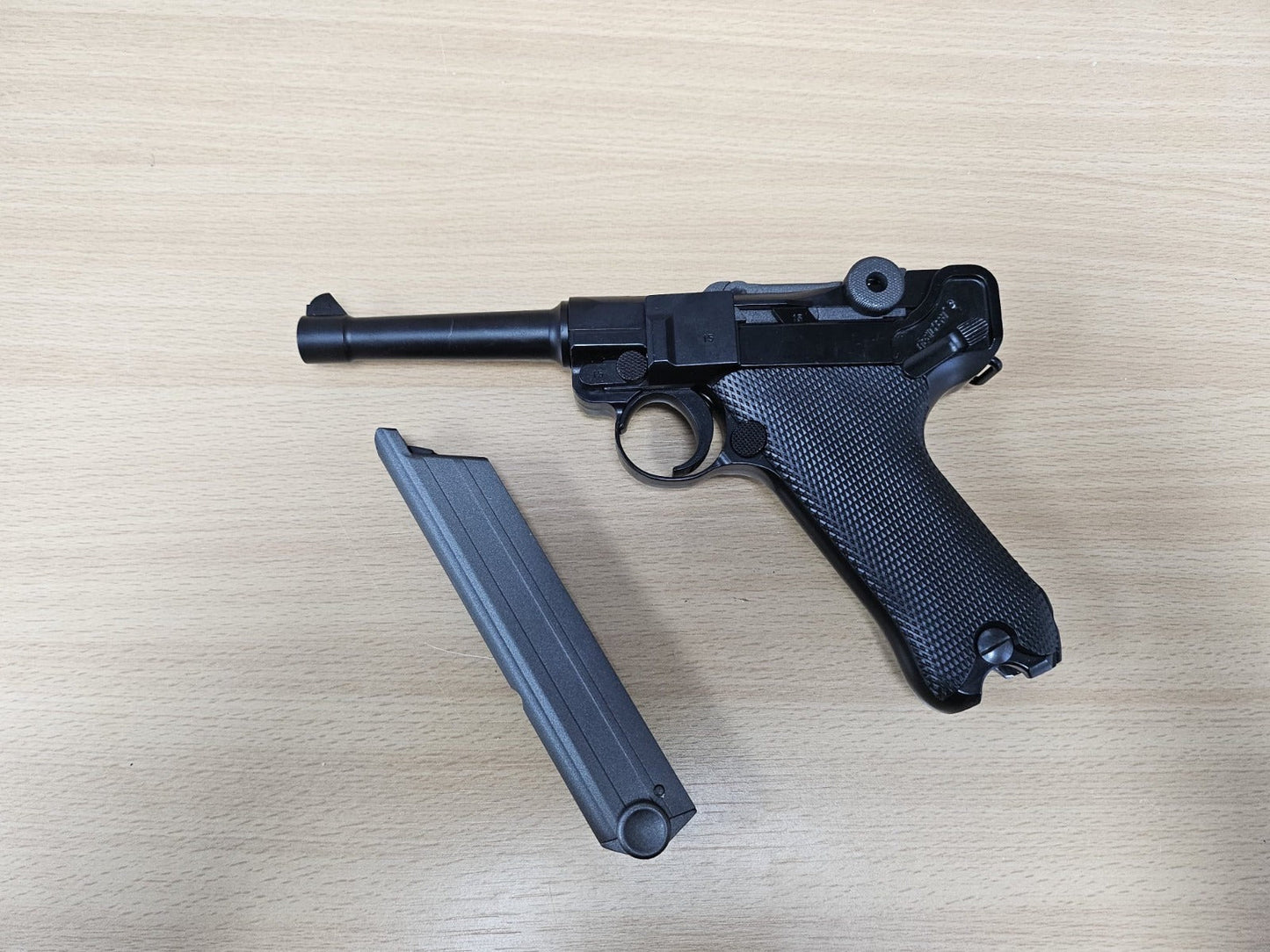 WE P08 GBB Pistol (4 inch - S - Full Metal - Black)