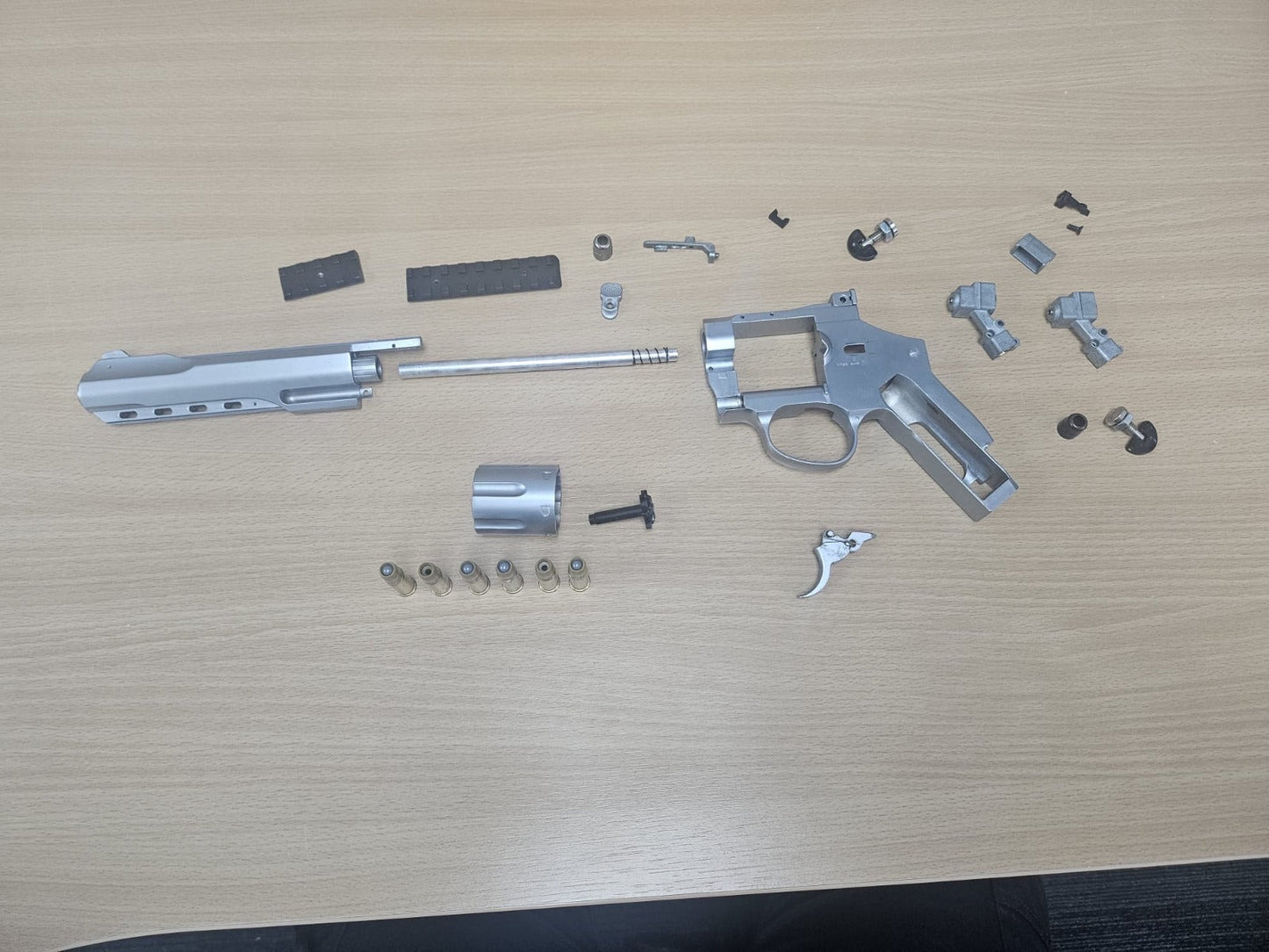 HFC CO2 Revolver 6 inch - (Full Metal- Silver)