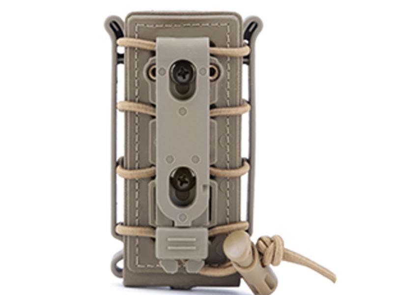 Big Foot Pistol Fast Magazine Pouch (Polymer - Adjustable Elasticated Retention - Tan)