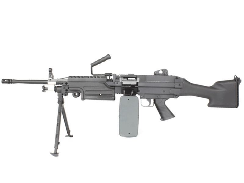 A&K M249 MK2 Full Metal with Drum Magazine ( AK-249-MK2 - Black)