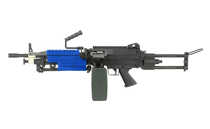 A&K M249 Para with Sound Control Drum Magazine (AK-249-PARA) (Blue)