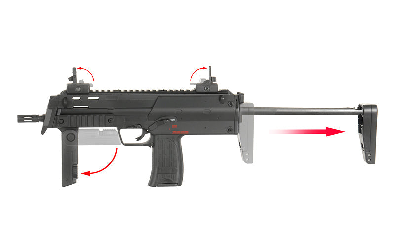 Well R4 AEG Sub-Machine (Full Metal - Standard - R4-BLACK)