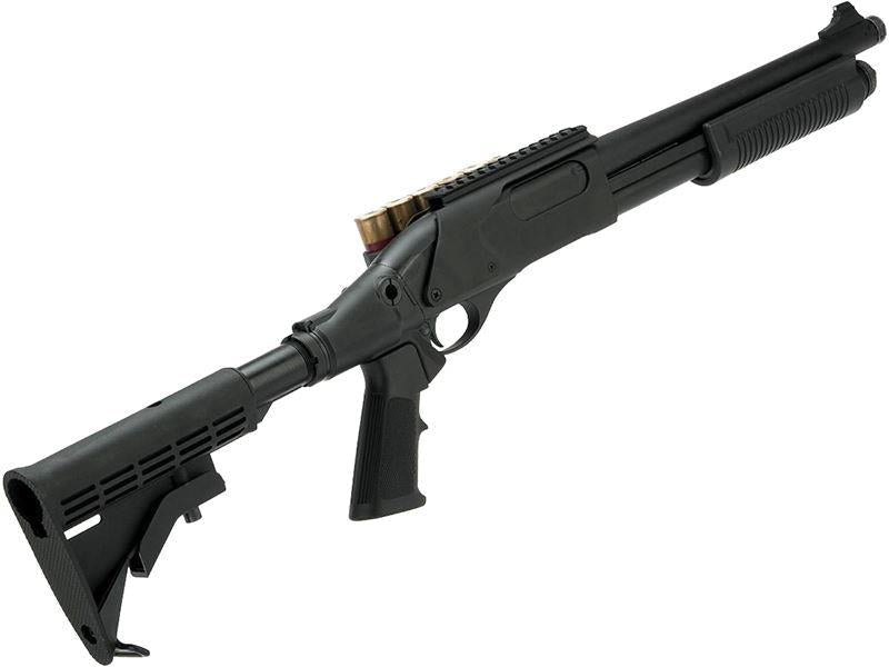 Golden Eagle M870 Tri-Shot Gas Pump Action Shotgun (Medium - Black - M8873 - V2)