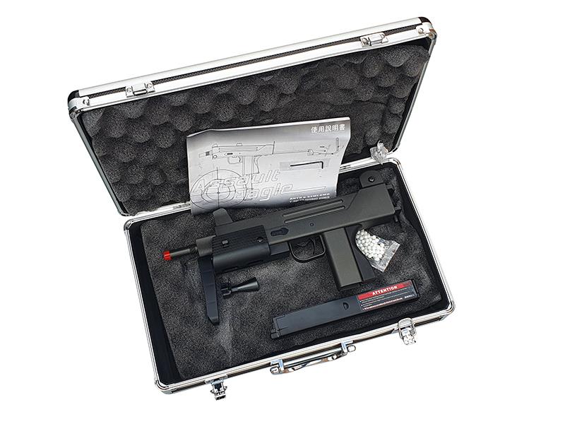 HFC HG203 T77 Sub-Machine Gas Blowback Rifle (SMG - HG-203 - With Case)