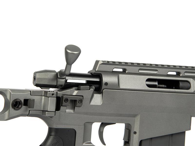 Ares MSR303 Sniper Rifle with Case (Tool-Less Assemble - Spring Powered - Titanium Grey - MSR-303 - MSR-021)
