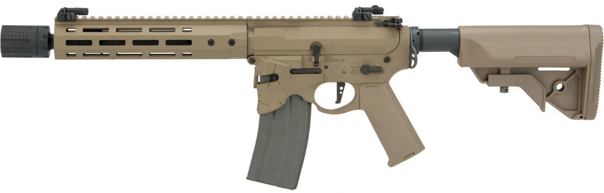 Ares x Sharps Bros. M4 Octarms M-Lok Rail with OverThrow Lower Receiver (M - Tan - M4-SB-OT-M-DE)