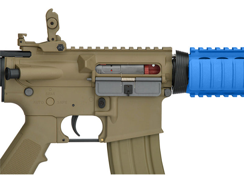 Lancer Tactical M4 LT-02 CQBR AEG Rifle (Inc. Battery and Smart Charger - Blue)