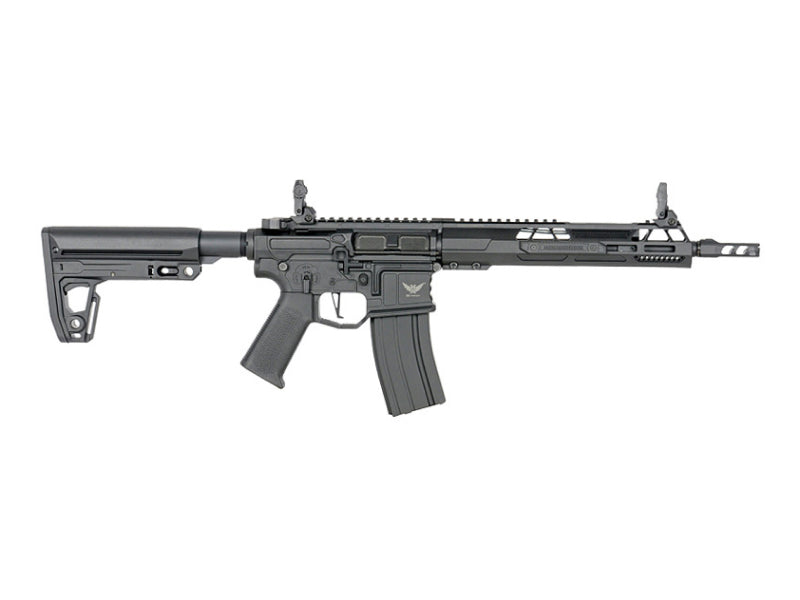 Double Eagle x Aeroknox M4 10.5" AEG Rifle with Falcon EFCS (Polymer Handguard - M916G - Black)