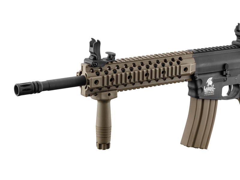 Lancer Tactical M4 LT-12 Gen 2 EVO RIS Carbine AEG Rifle (Inc. Battery and Smart Charger - Tan - V2)