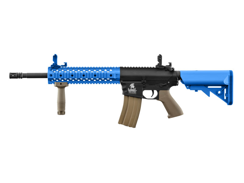 Lancer Tactical M4 LT-12 Gen 2 EVO RIS Carbine AEG Rifle (Inc. Battery and Smart Charger - Blue - V2)