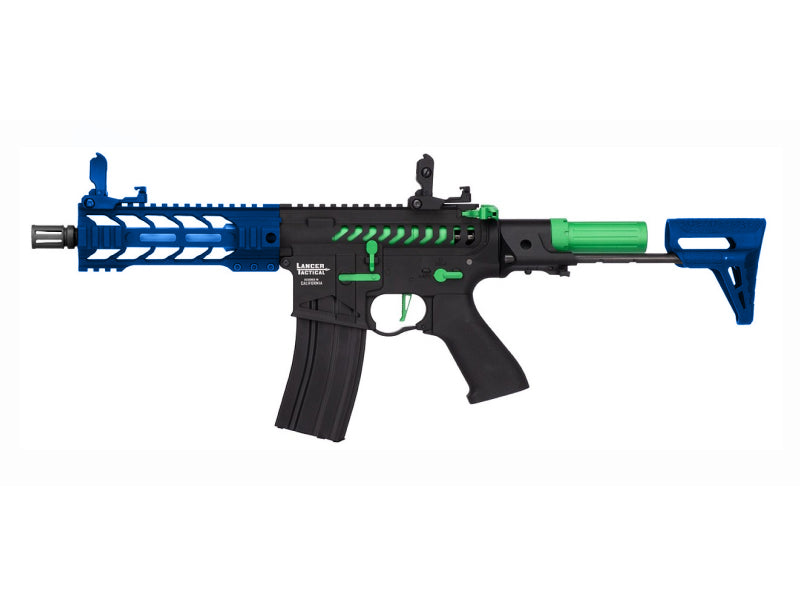 Lancer Tactical M4 LT-34 Enforcer Battle Hawk PDW 7' (Short - Blue)