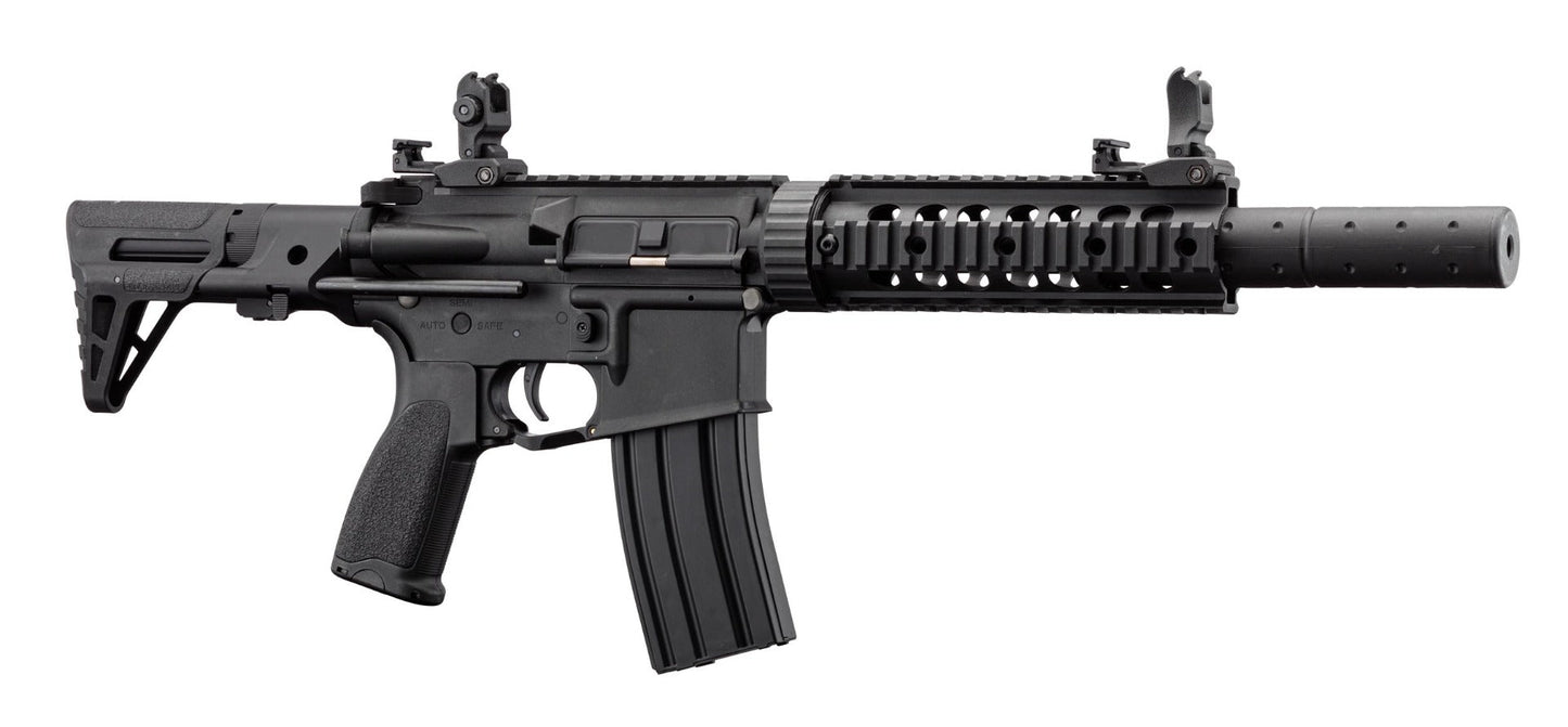 Lancer Tactical M4 LT-15 PDW Gen2 AEG Rifle (Inc. Battery and Smart Charger - Black)