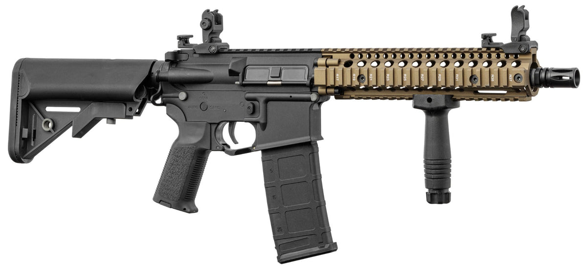Lancer Tactical MK18 LT-18 Gen 2 Interceptor RIS Carbine AEG Rifle (Inc. Battery and Smart Charger - Black/Bronze)