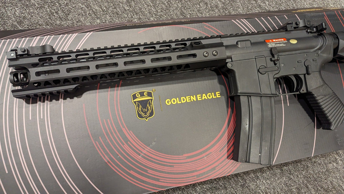 Golden Eagle M4 Gas Blowback Rifle (Metal - Black - MC6598)