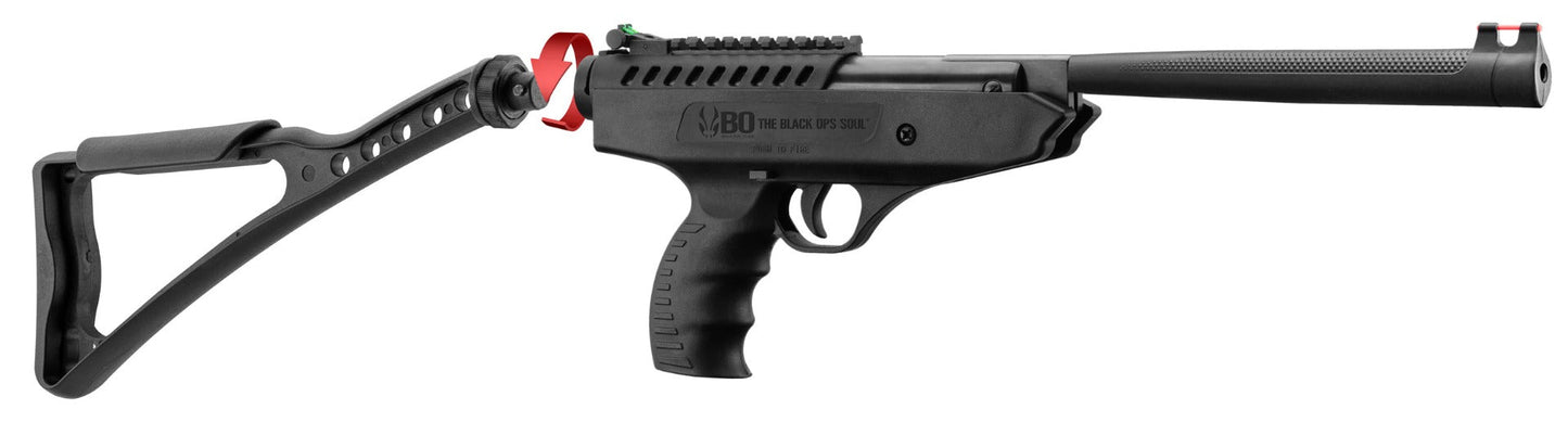 Bo Manufacture 4.5mm/.177 Langley Hitman Break Barrel Air Pistol (7.5j - Black)