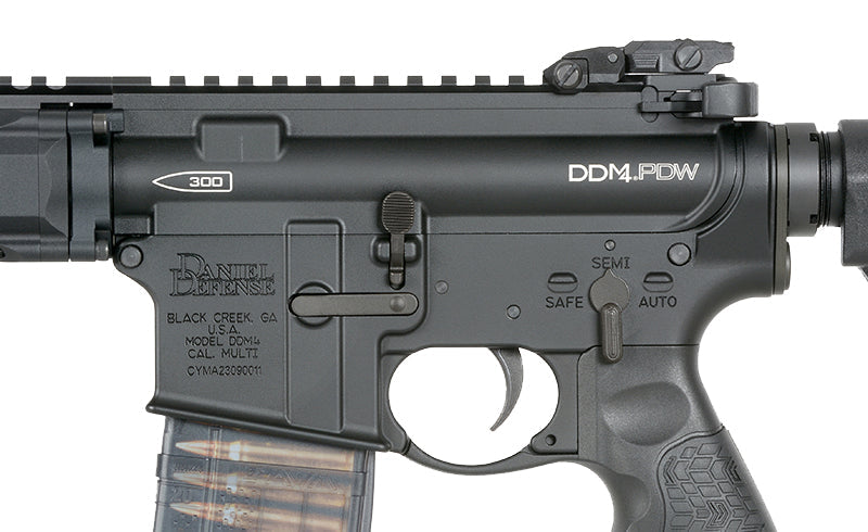 Daniel Defense x EMG DDM4 PDW SBR MWS Gas Blowback Rifle by Cyma (Black)