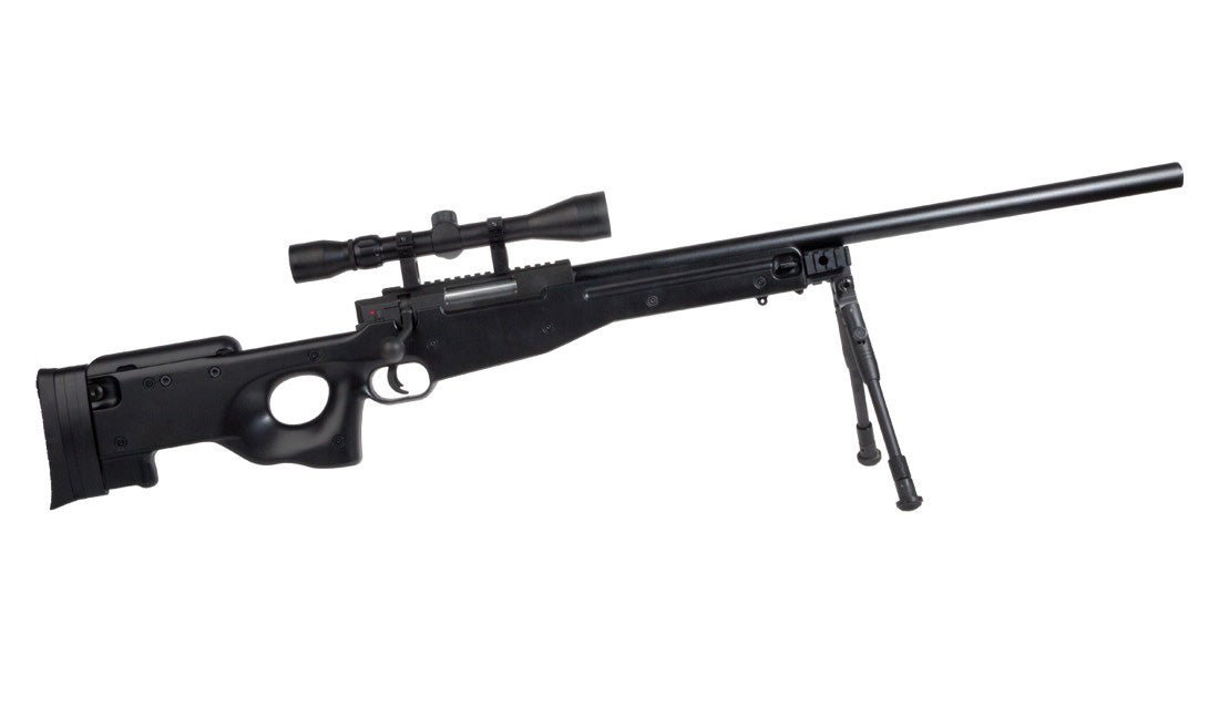 Saigo Defense L96 Sniper Rifle with Hunter Scope and Bipod (Black)