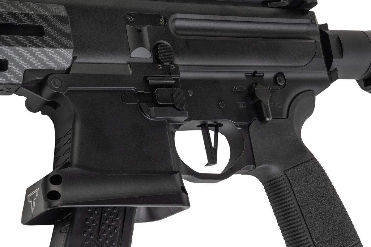 Stratos X MPX-K JW3 Style Gas Blowback Rifle (Faux Carbon Fibre - STR-MX-06 - VFC Compatible - Short - 14.5)