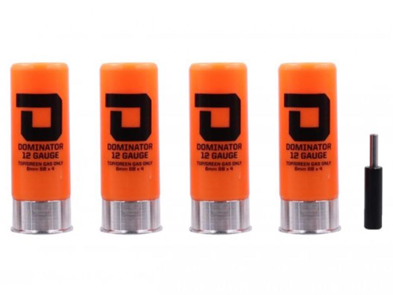 Dominator 12 Gauge Gas Shotgun Shells (4pcs)