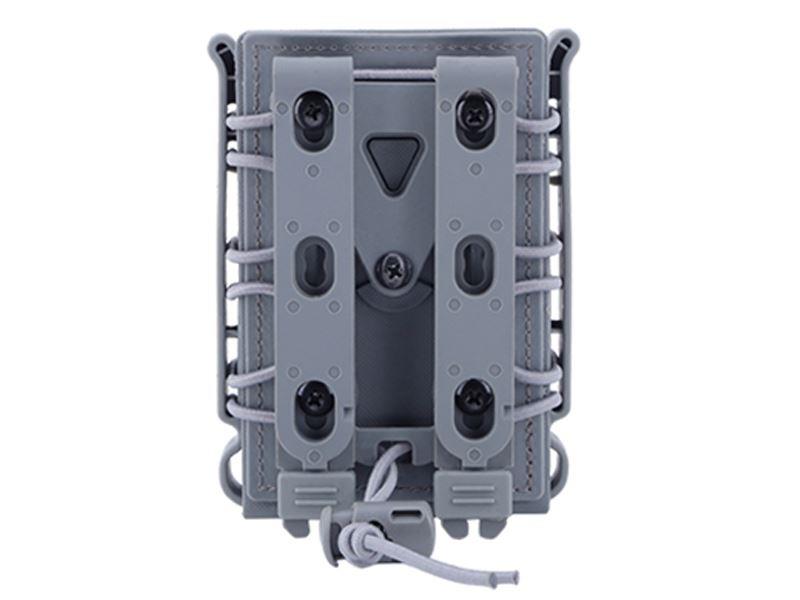 Big Foot M4/AK Fast Magazine Pouch (Polymer - Adjustable Elasticated Retention - Urban Grey)