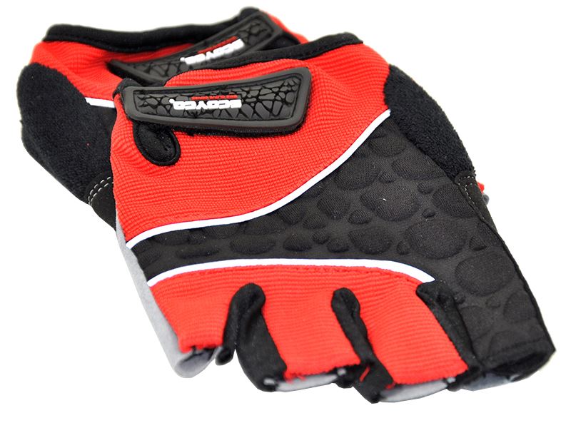 Gloves with Extra Hand and Palm Protection (Breathable Material) (Red)