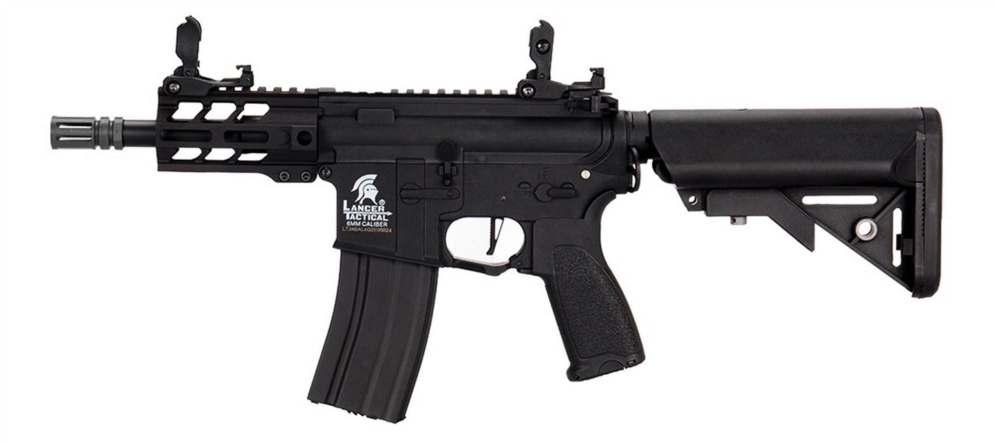 Lancer Tactical M4 LT-34 Gen 2 PROLINE Enforcer Battle Hawk 4' RIS Carbine AEG Rifle (Black)