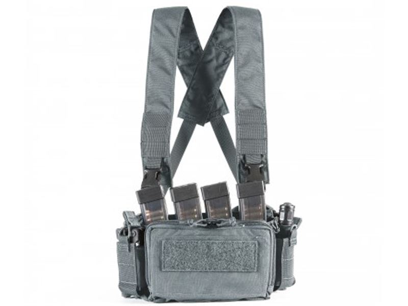 Big Foot D3CRM Chest Rig Vest (with Three Magazine Pouch - Grey)
