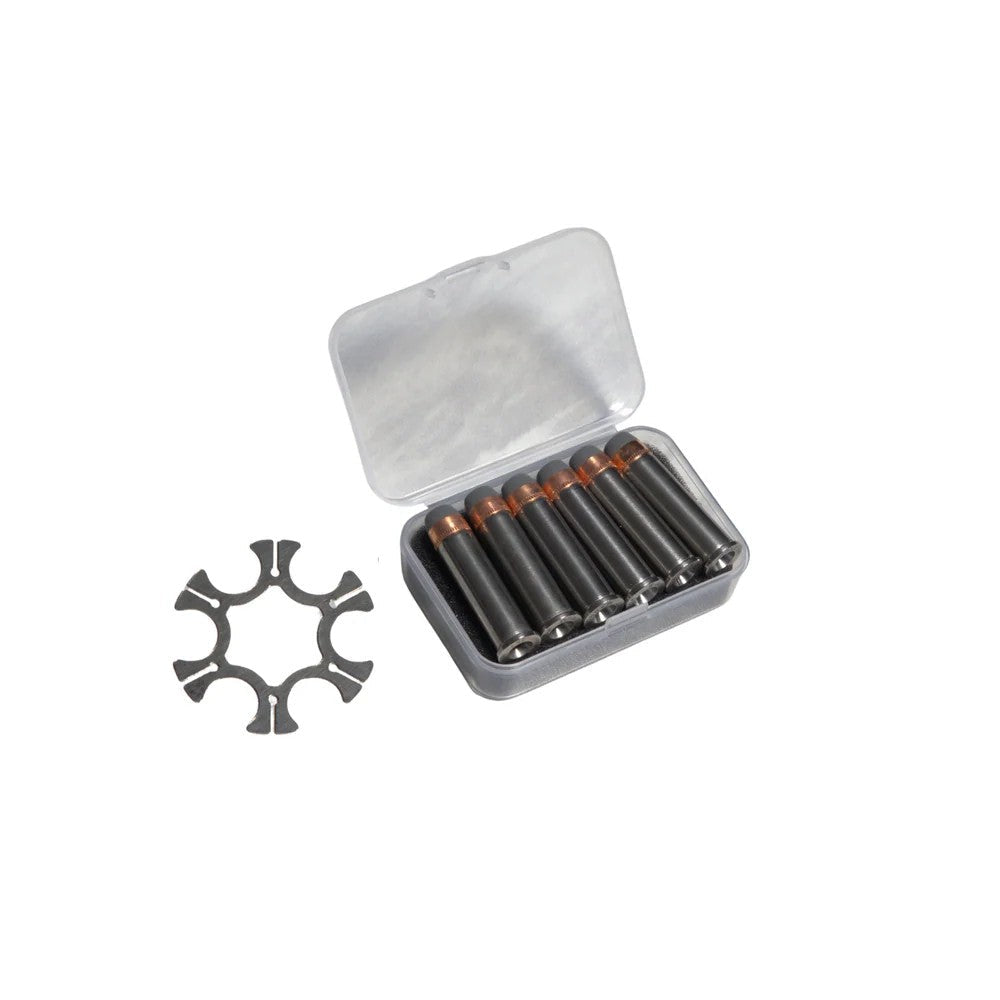 Ares 6mm Revolver Metal Shells with Full Moon Clip (Pack of 6)