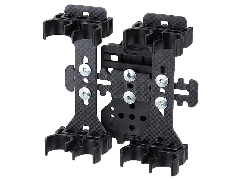 APS 8 Round Quad-Load Shotgun Shell Plate Holder with Belt Loop (Black/Carbone Fire - Caddy)