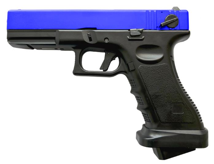Huntsman Tactical H17 Custom Gas Blowback Pistol (Metal Slide - Polymer Body - with Case - Blue)