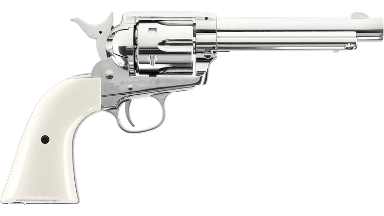 Umarex - 5.8322 Colt Single Action Army Nickel .177 Pellet 5.5inch (COSAANP5 )