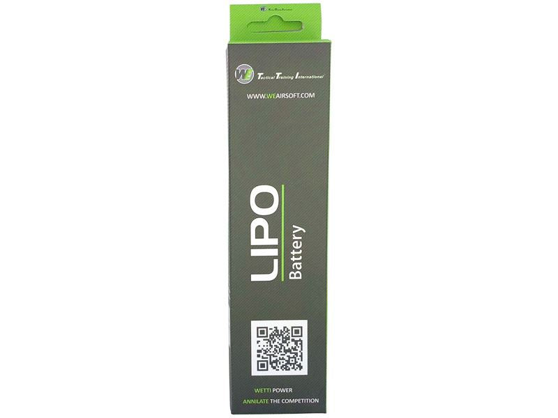 WE Battery 3000mAh Lipo 7.4V 25C Nun-Chuck Cont. (3+3)