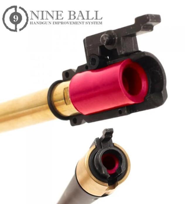 Laylax Nine Ball Wide Use Air Seal Hop-Up Bucking for TM GBB/VSR-10 (Hard - Red)