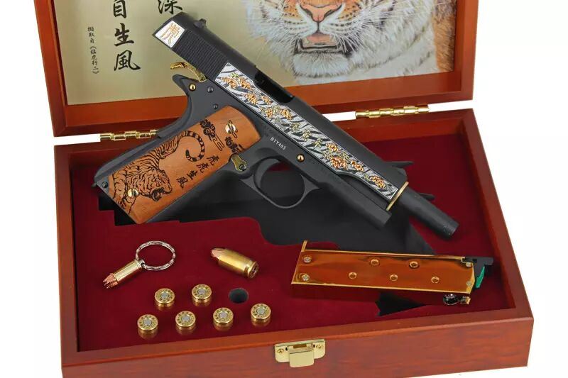 G&G PISTOL GBB GPM1911 YEAR OF TIGER (GAS-M45-TGR-BBB-ECM)
