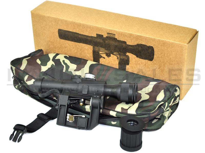 ACM SVD 4x26 Scope with Woodland Camo Bag