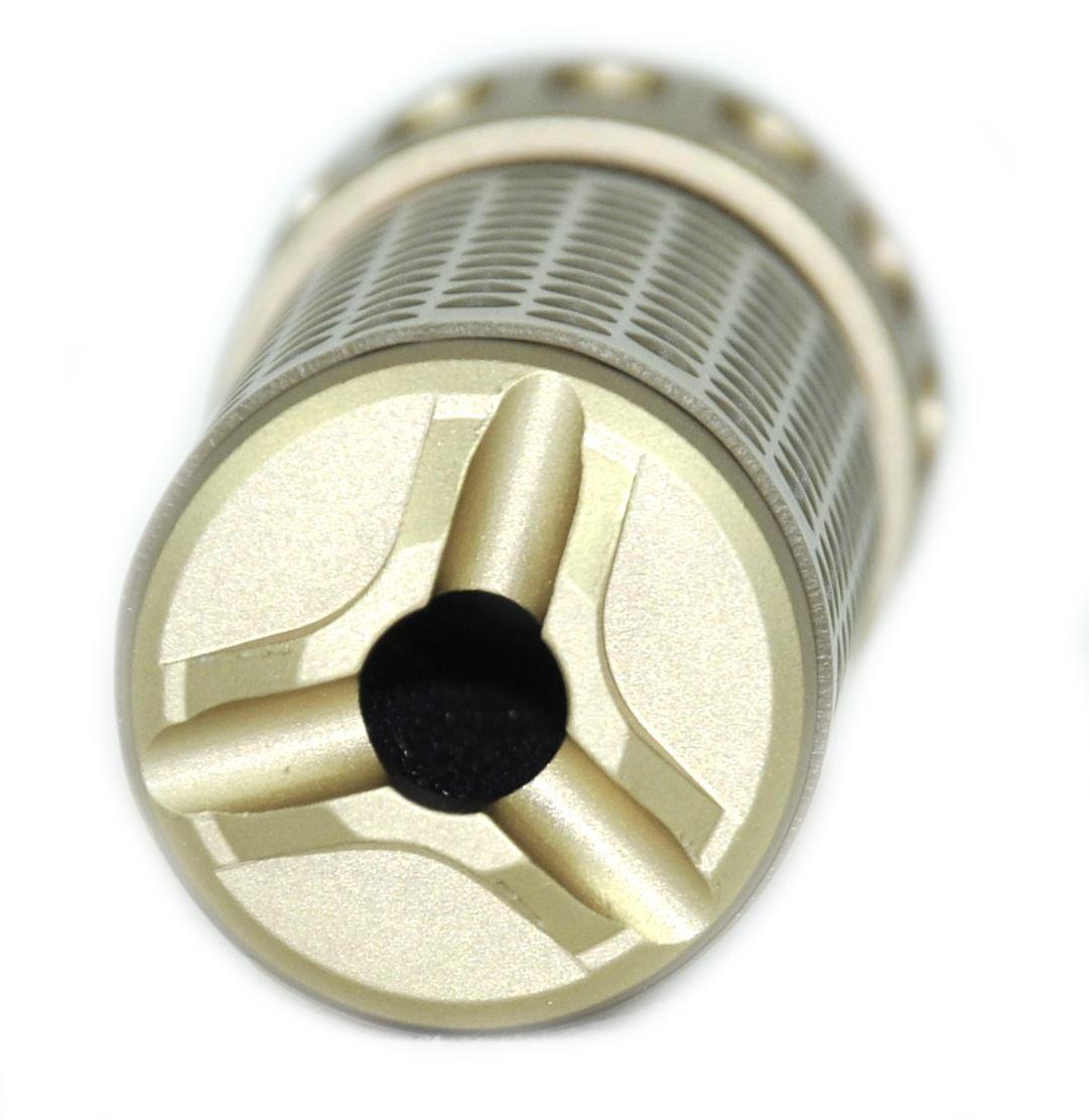 ACM QD Silencer Full Metal with Flash Hider (Short - Tan)