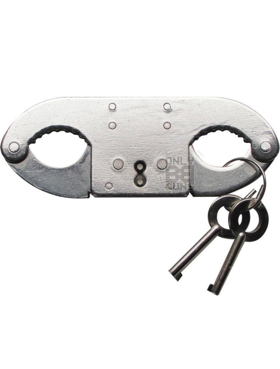 Double Lock Thumb Cuffs (Silver)